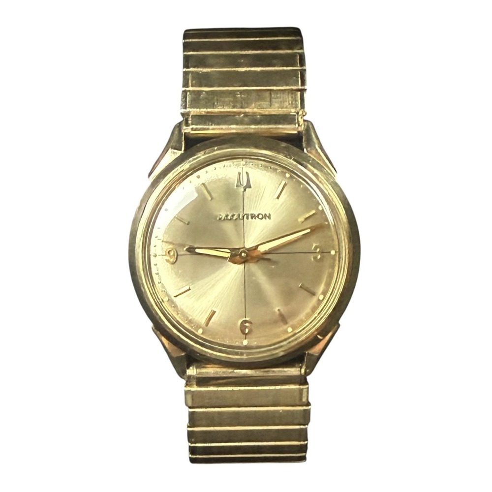 Vintage Bulova Accutron 1966 10Kt GF Cal 214 Men's Watch M6 w/ Speidel Band